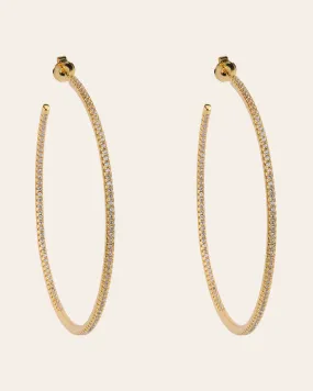 The JLo hoops XL - gold plated