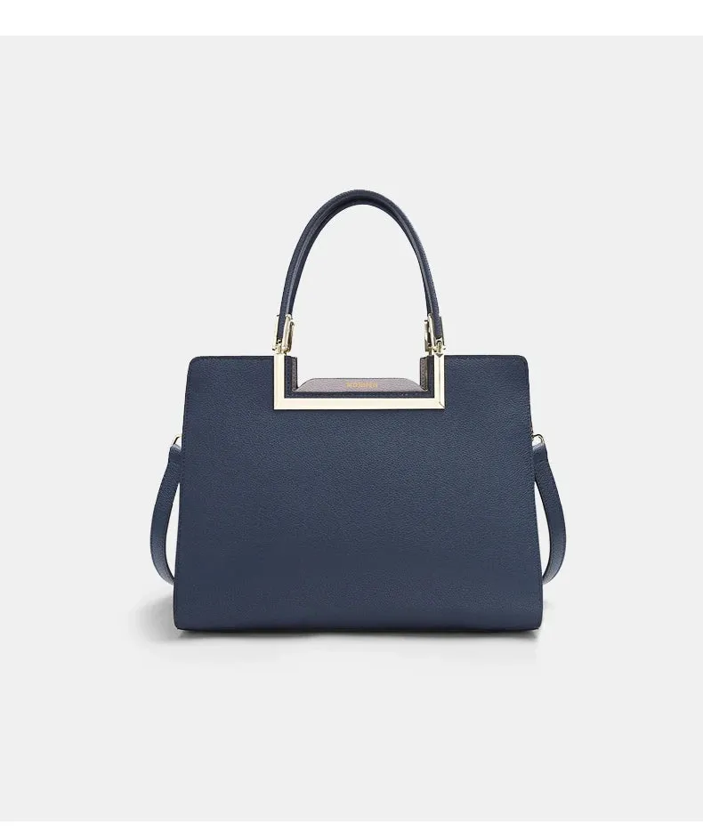 Two-Tone Satchel Bag