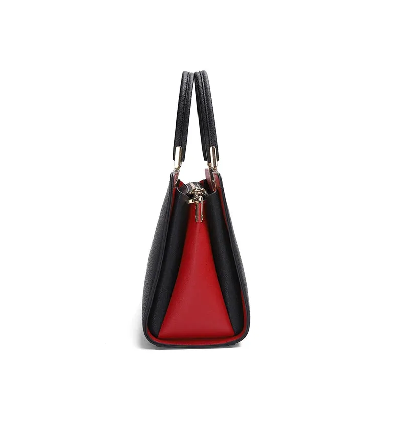 Two-Tone Satchel Bag