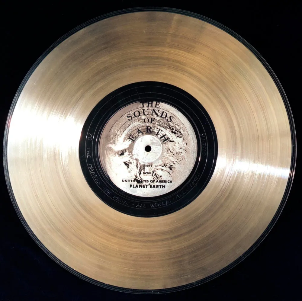 Voyager Golden Record Double-Sided Necklace