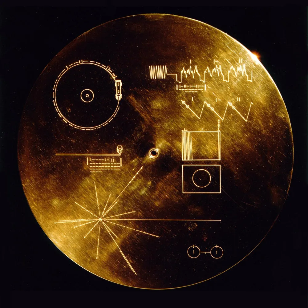 Voyager Golden Record Double-Sided Necklace