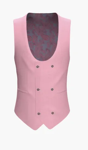 Waistcoat Pink Super 110'S  / Style No WL2335060