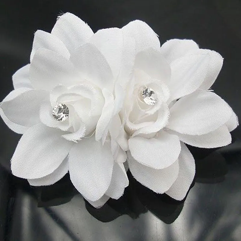 White Orchid Bridal Hair Clip