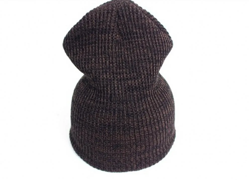 Women Men's Casual Beanies Warm Stripes Knitted Femme Autumn Winter Unisex Caps